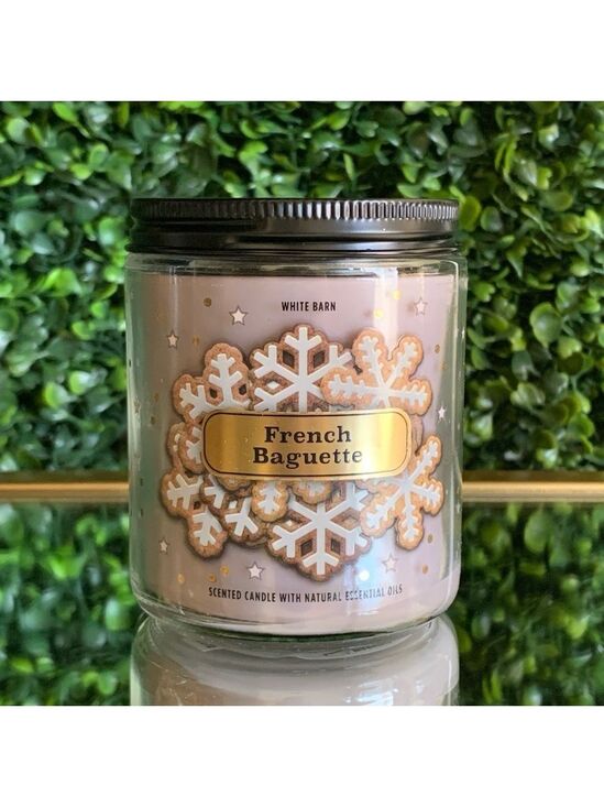 Bath & Body Works Other - French Baguette Single Wick Scented Candle | NEW |White Barn | Bath & Body Works